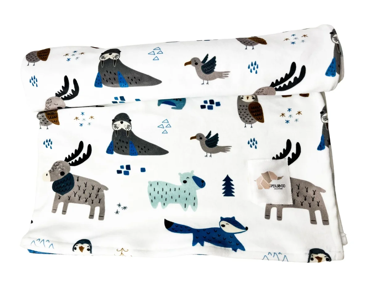 Couverture magiks - Animaux bleus