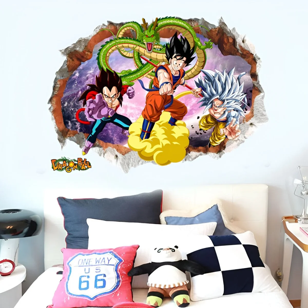 Sticker Mural Dragon Ball Goku et Vegeta SSJ4 – Image 3