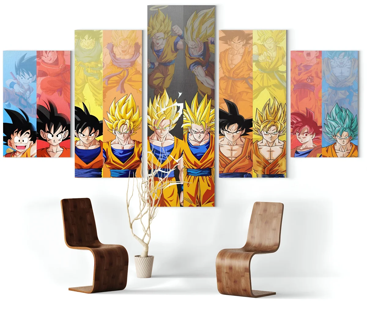 Tableau Dragon Ball Goku Transformation