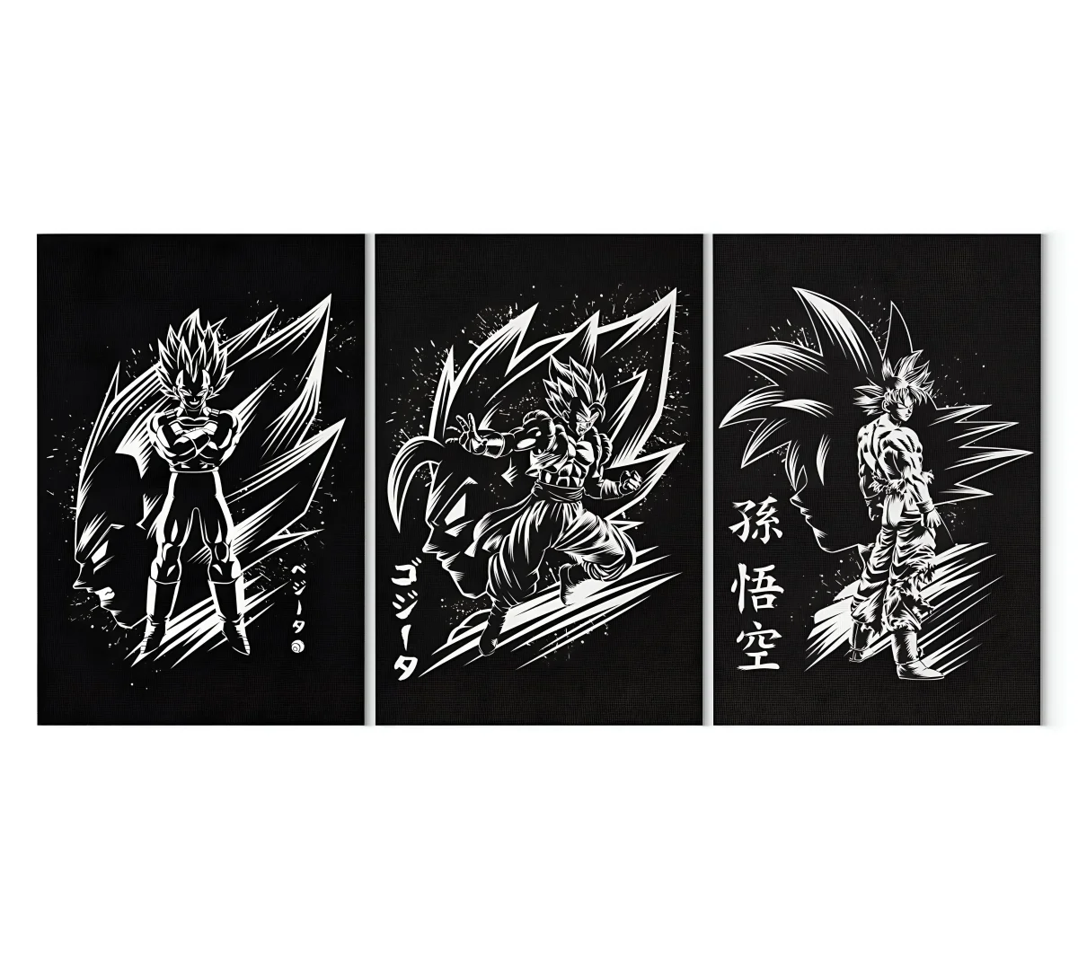 Tableau Dragon Ball Noir et Blanc – Image 3